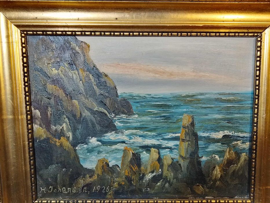 Stary obraz na płótnie sygnowany 1926 rok