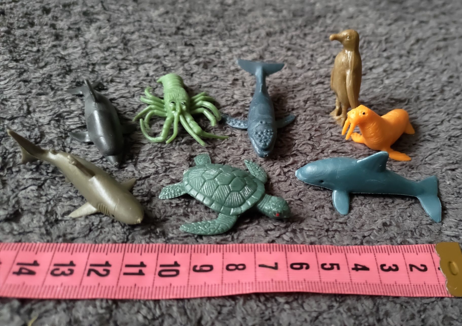 Zestaw mini figurek zwierzęta oceanu 8 sztuk