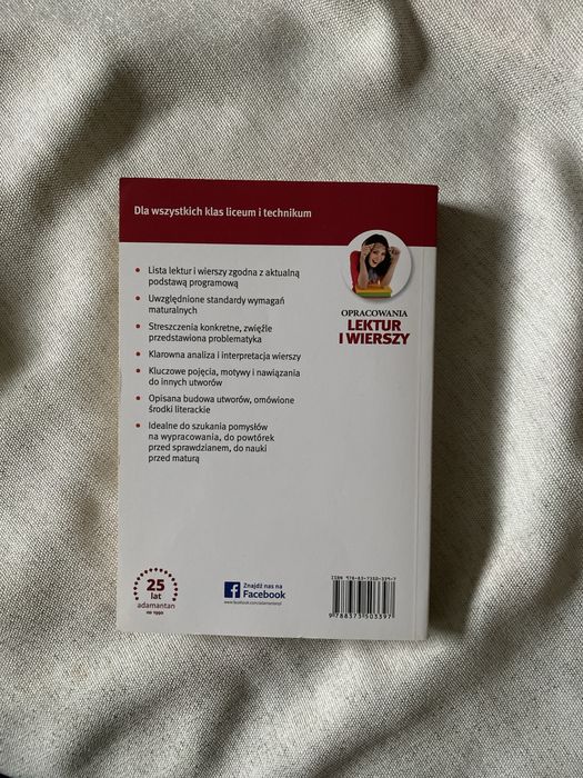 Opracowania lektur i wierszy dla wszystkich klas liceum i technikum