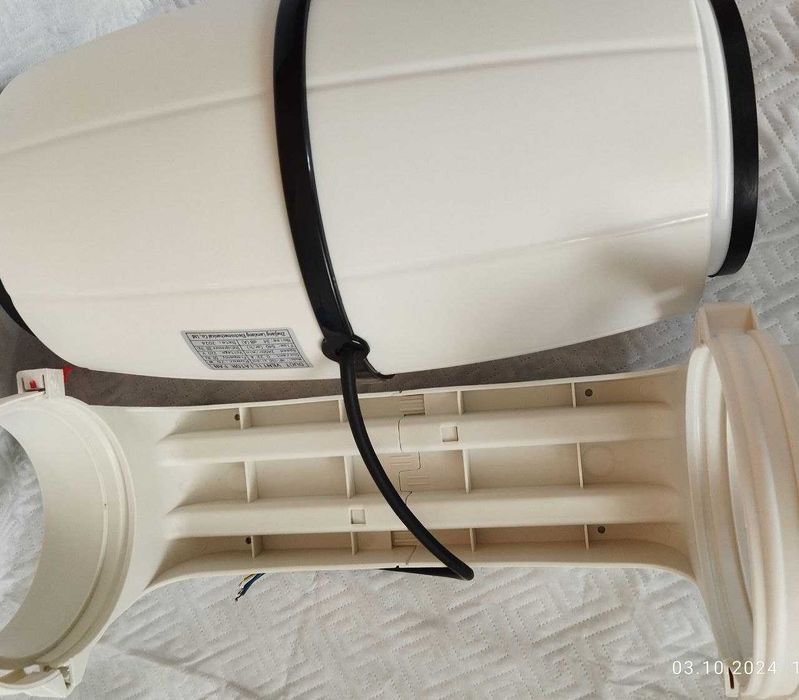 Тихий канальний вентилятор HF-150 silent в шумоізольованому виконанні