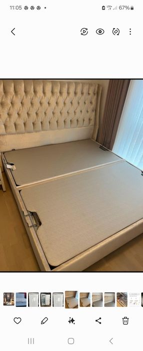 Piękne łóżko sypialniane