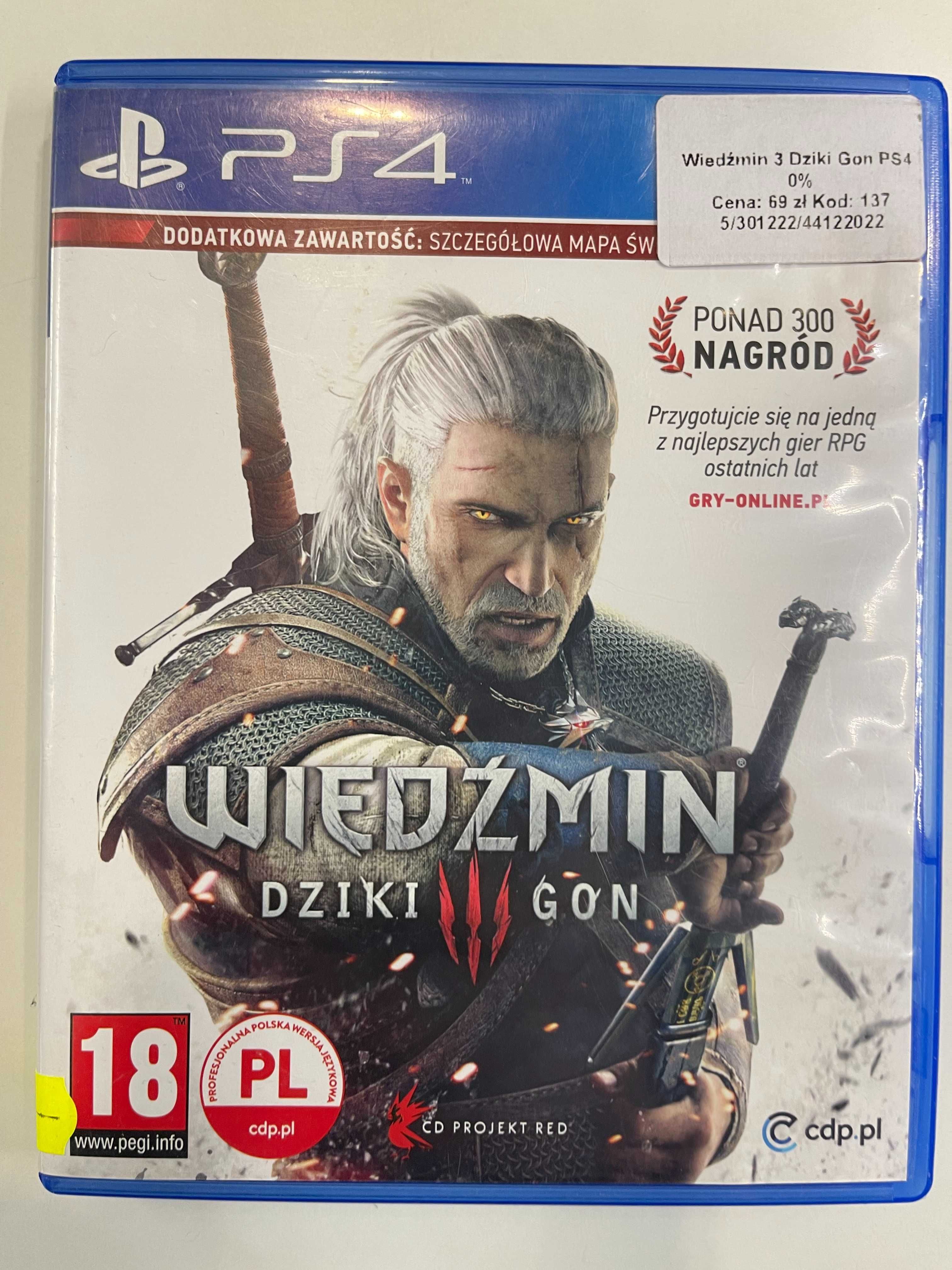 Wiedźmin III Dziki Gon Ps4