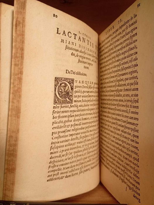 Starodruk 1541 6/6 O Naukach Boskich Lucjusza Coeliusz  - Apologetyka