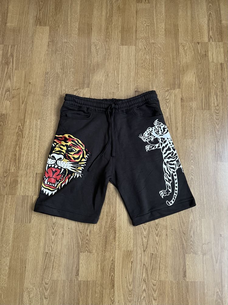Ed hardy spodenki , kolor: ciemny brąz