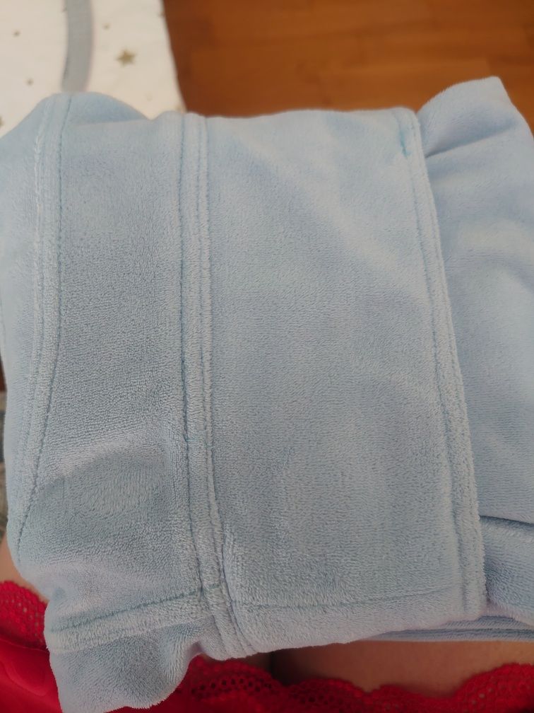 Welurowe Legginsy push up błękitne, Mielczarkowski xs