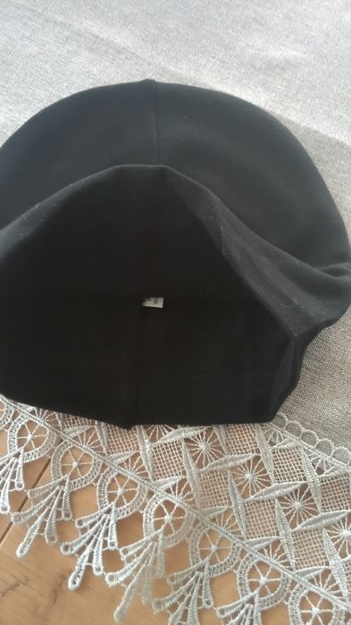 Czapka zimowa męska z polarem w środku kolor czarny