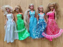 Lalki Barbie/5 sztuk/Królewny/ubranka/zabawki