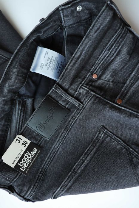 WRANGLER HIGH SKINNY 630 W31 L30 damskie spodnie jeansy nowe okazja