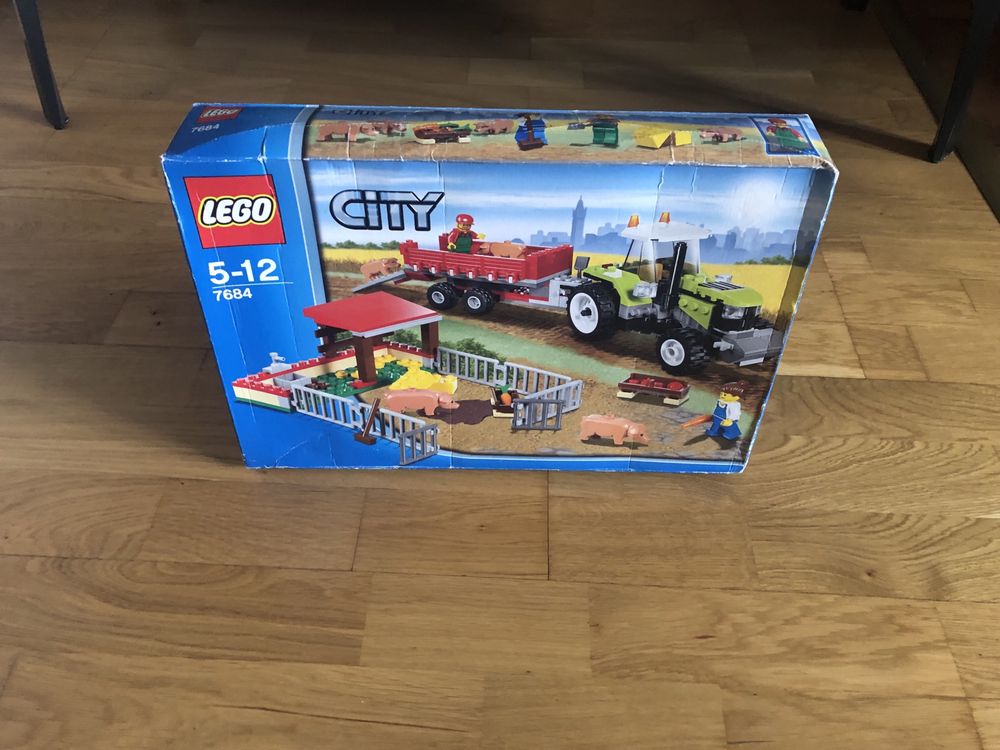 LEGO 7684 City - Hodowla świń i traktor Nowy, MISB Unikat Kolekcjner