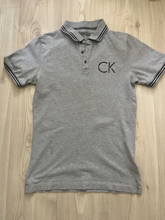 Koszulka szara polo Calvin Klein. Rozm. S