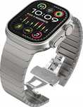 Bransoleta Pasek Do Apple Watch Srebny Stal Nierdzewna 49,45,44,42mm