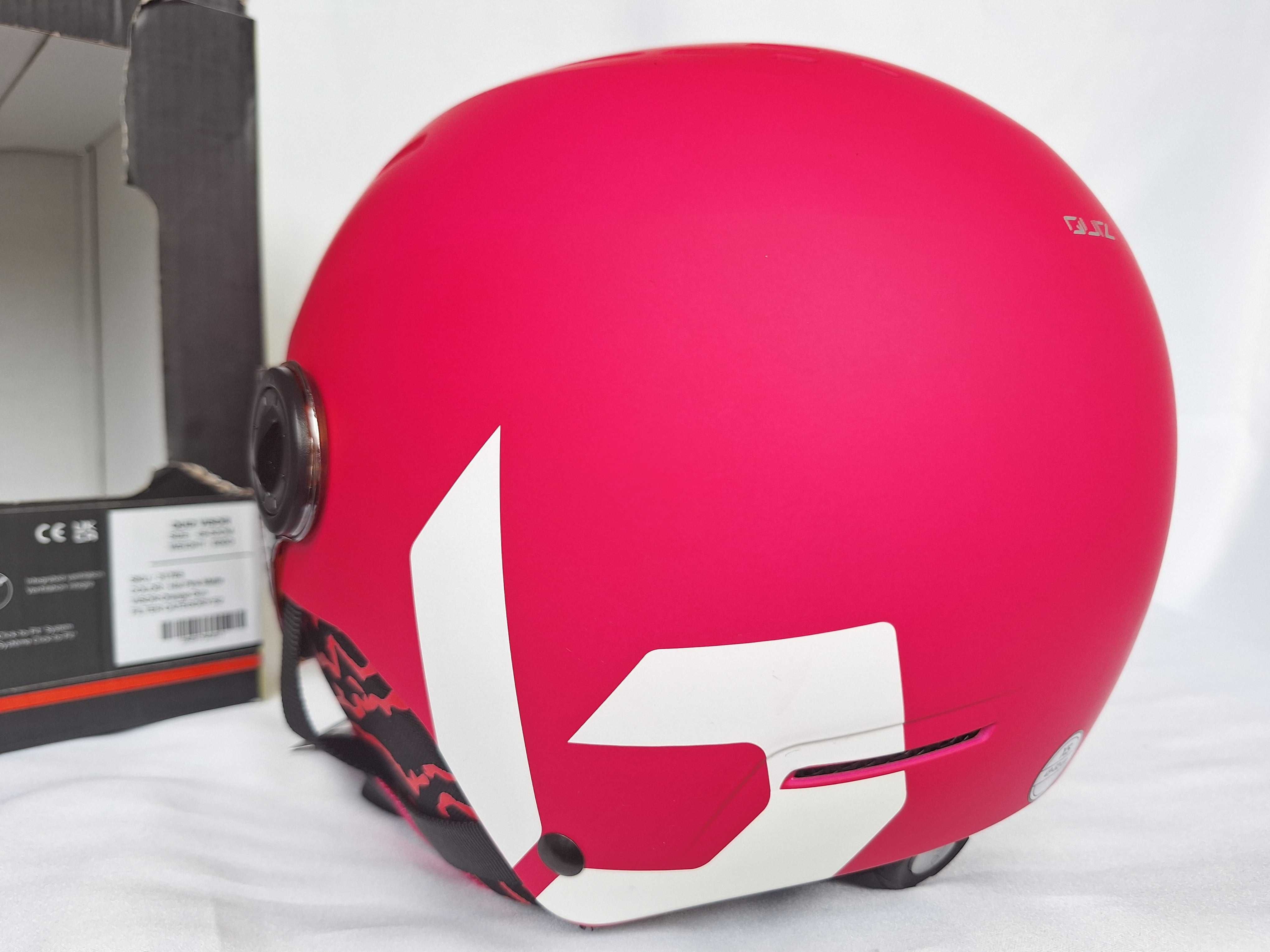 Kask dziecięcy narciarski Bolle Quiz Visor Hot Pink Matte XS 49-52cm