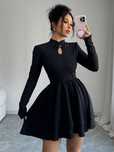 Sukienka Mini Elegancka Warstwowa W Stylu Chińskim Czarna Shein Xl 42