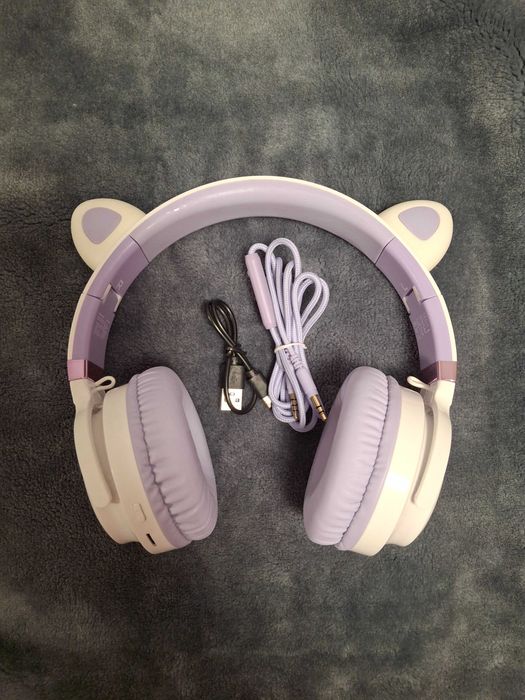 Навушники з котячими вушками Promate