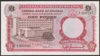 Nigeria 1 funt 1967 - stan bankowy UNC