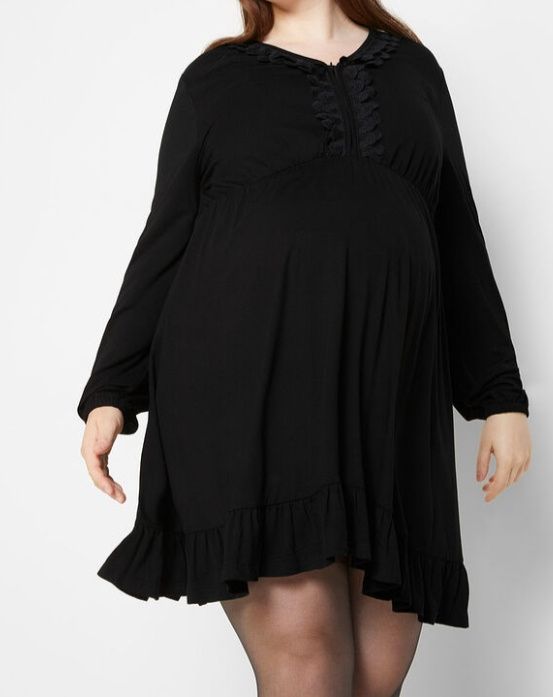 B.P.C sukienka ciążowa i do karmienia czarna ^52/54