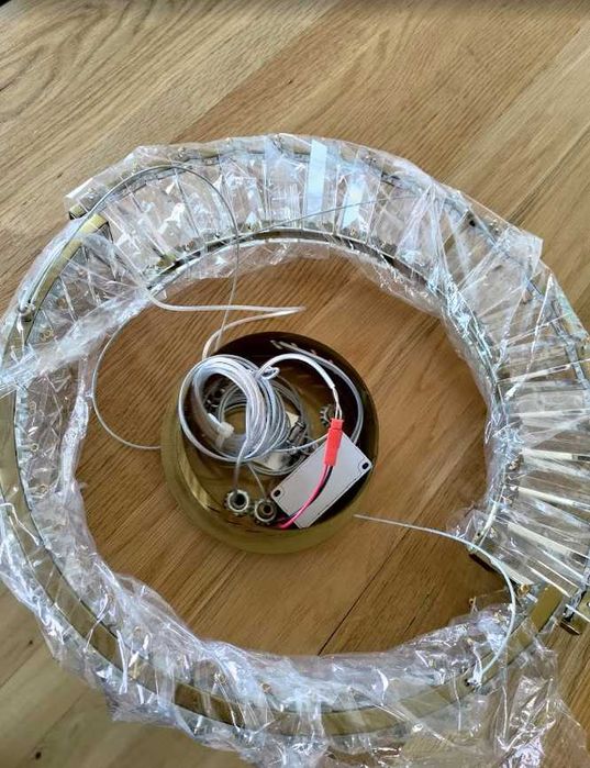 Bohemia Half 40AL Lampa wisząca ring 40cm mosiądz