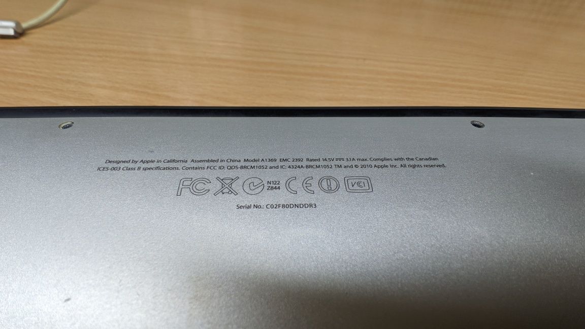 Mac Air A1369 2Gb, Ssd 128