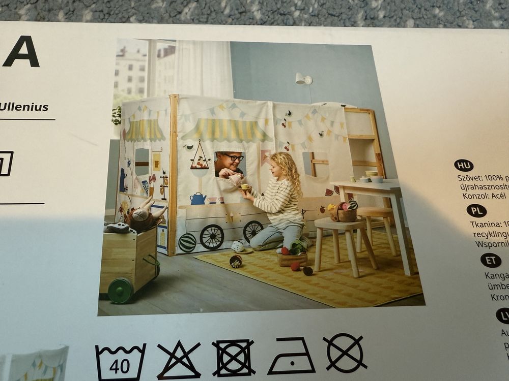 Zasłonki do łóżka piętrowego dla dziecka IKEA