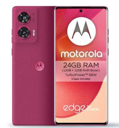 Motorola edge 50 fusion 12GB + capas de oferta + caixa c/ acessórios