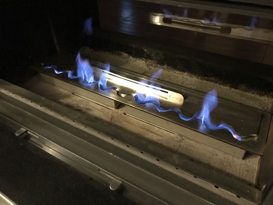 Wkład biokominka 80 cm nierdzewka do kominka