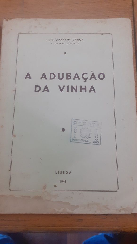 Adubação Vinha análise comercial Aguardente catalogo viveiros antigo