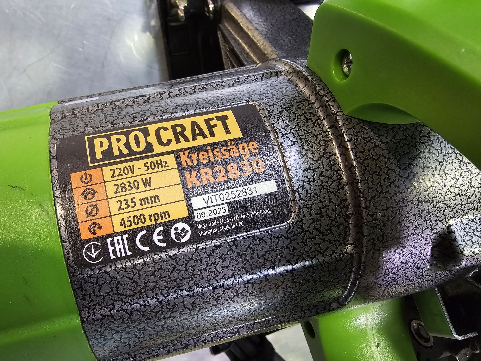 Пила дисковая ProCraft KR2830 235Диск 2830Вт 85мм Пропил