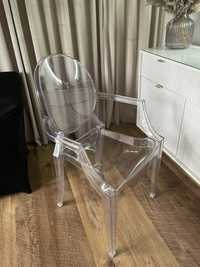 Krzesło transparentne do toaletki