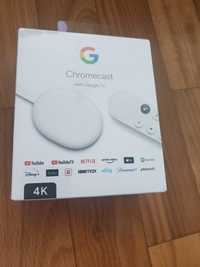 Медіаплеєр ТВ приставка Chromecast  Google TV 4K GA01919-US