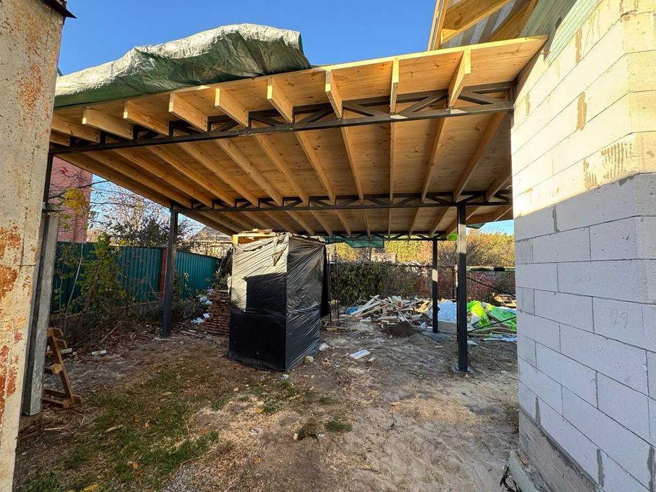 Покрівельники. Бригада кровельщиков. Кровельные услуги. Кровля