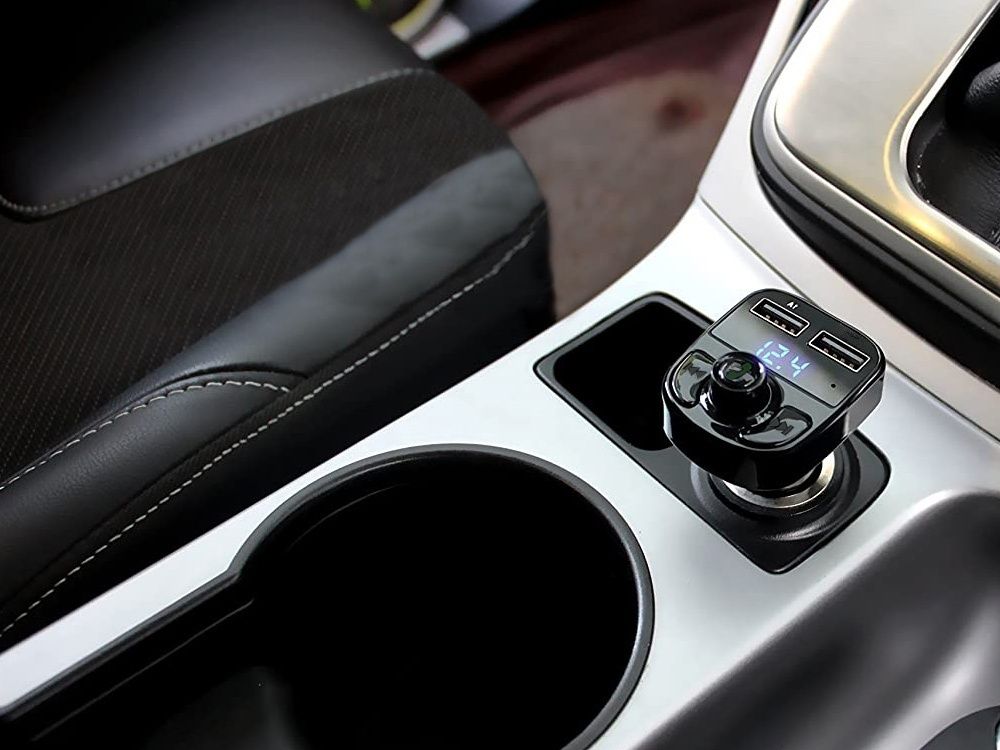 Transmiter fm sd mp3 bluetooth ładowarka 2xusb