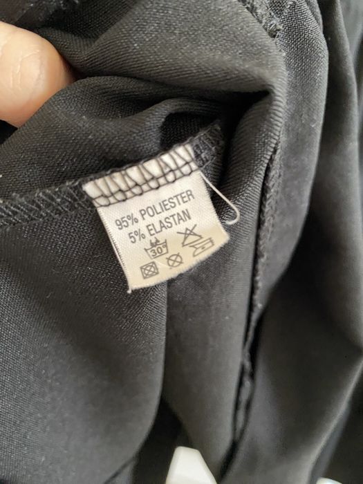 Czarna krótka sukienka rozkloszowana z falbanami lato oversize S/M/L
