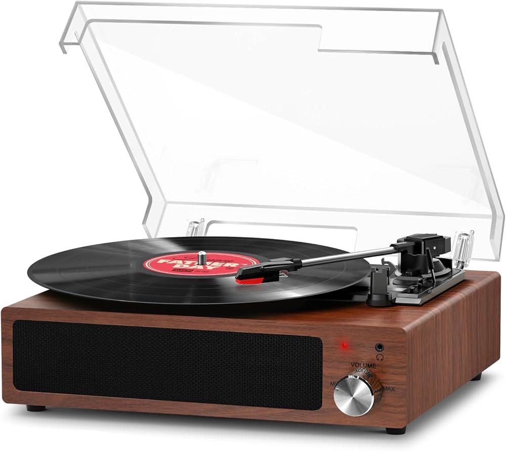 Gramofon FYDEE A6 Bluetooth z 2 wbudowanymi głośnikami 3-biegowy R88