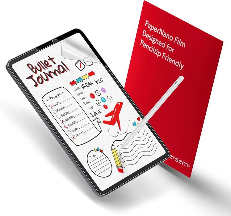 BERSEM paper folia matowa do rysowania iPad Pro 11 2/3/4 Air 5 4 2szt