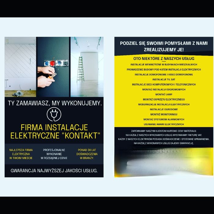 Instalacje Elektryczne "KONTAKT"-montaż instalacji elektrycznych