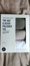 Abercrombie & Fitch 3-pak t-shirtów rozm XL khaki beżowy biały