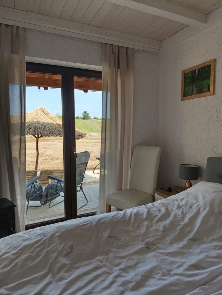 Domek max.6os z jacuzzi i sauną nad wodą Dowspuda zwierzęta, plaża