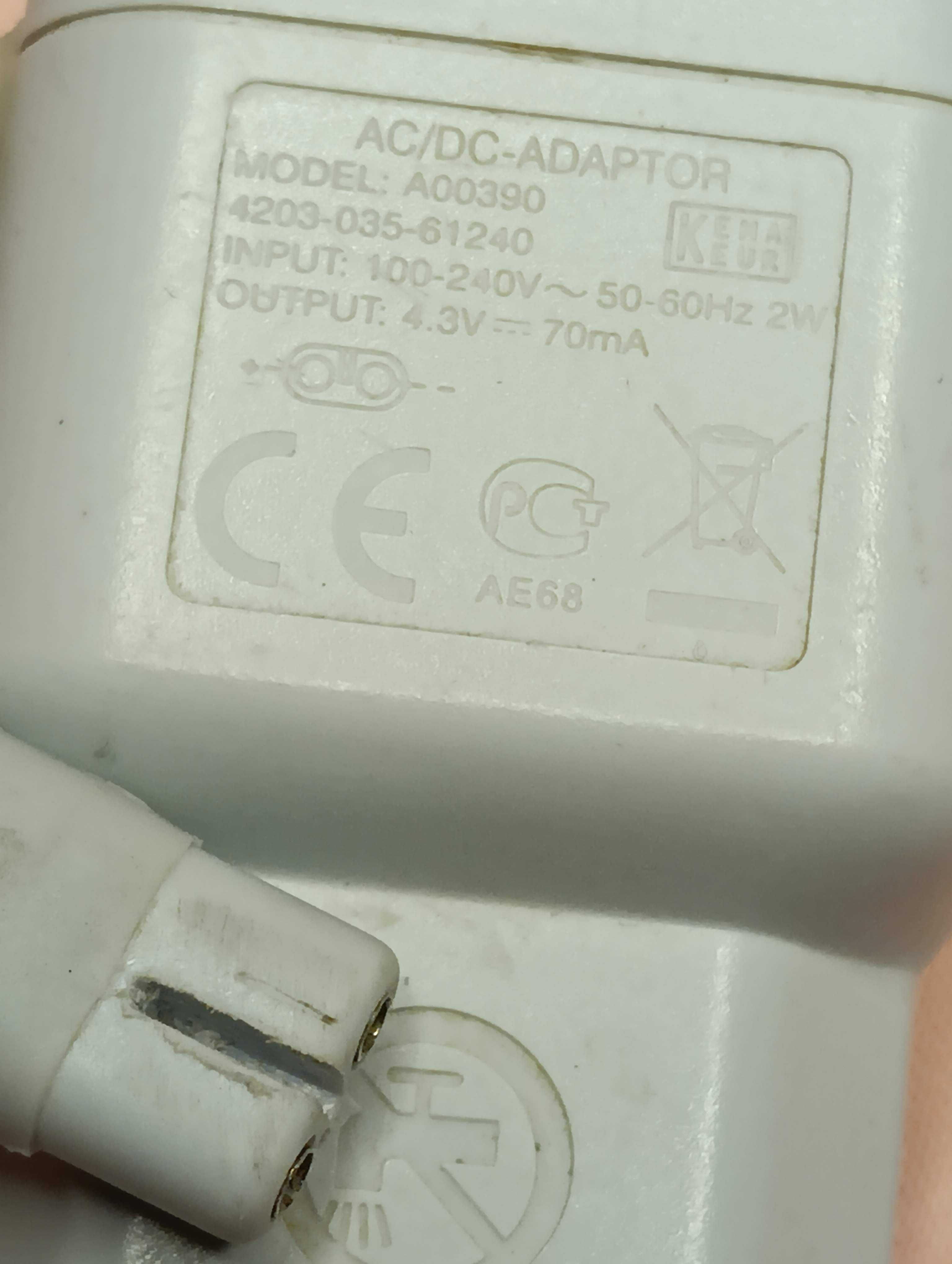 Блок питания зарядное для бритвы тримера PHILIPS 4.3V 70mA A00390