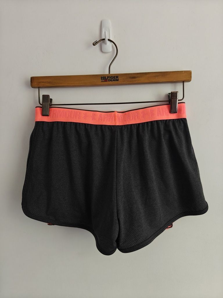 Under Armour krótkie spodenki + legginsy sportowe damskie S/M