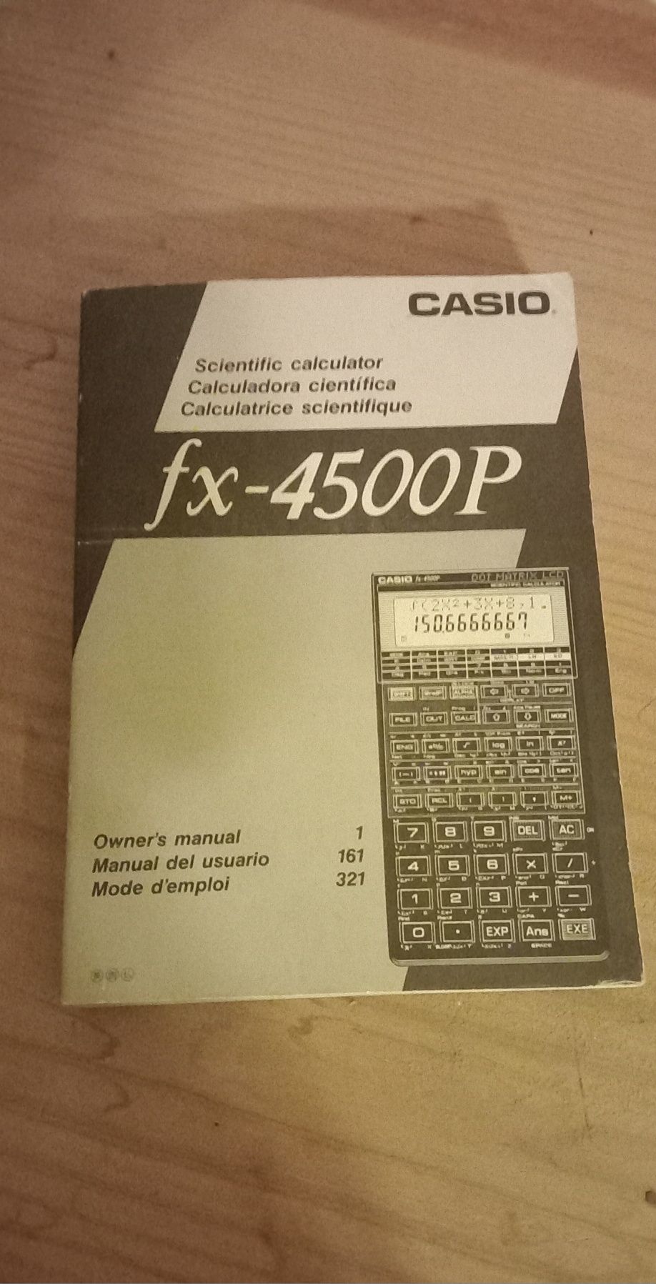 Manual de máquina de calcular