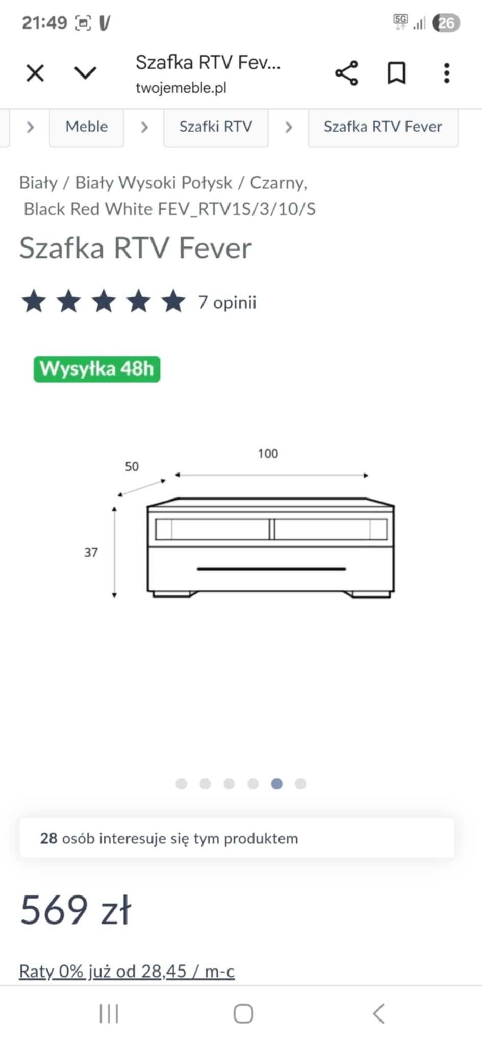 Szafki rtv fever