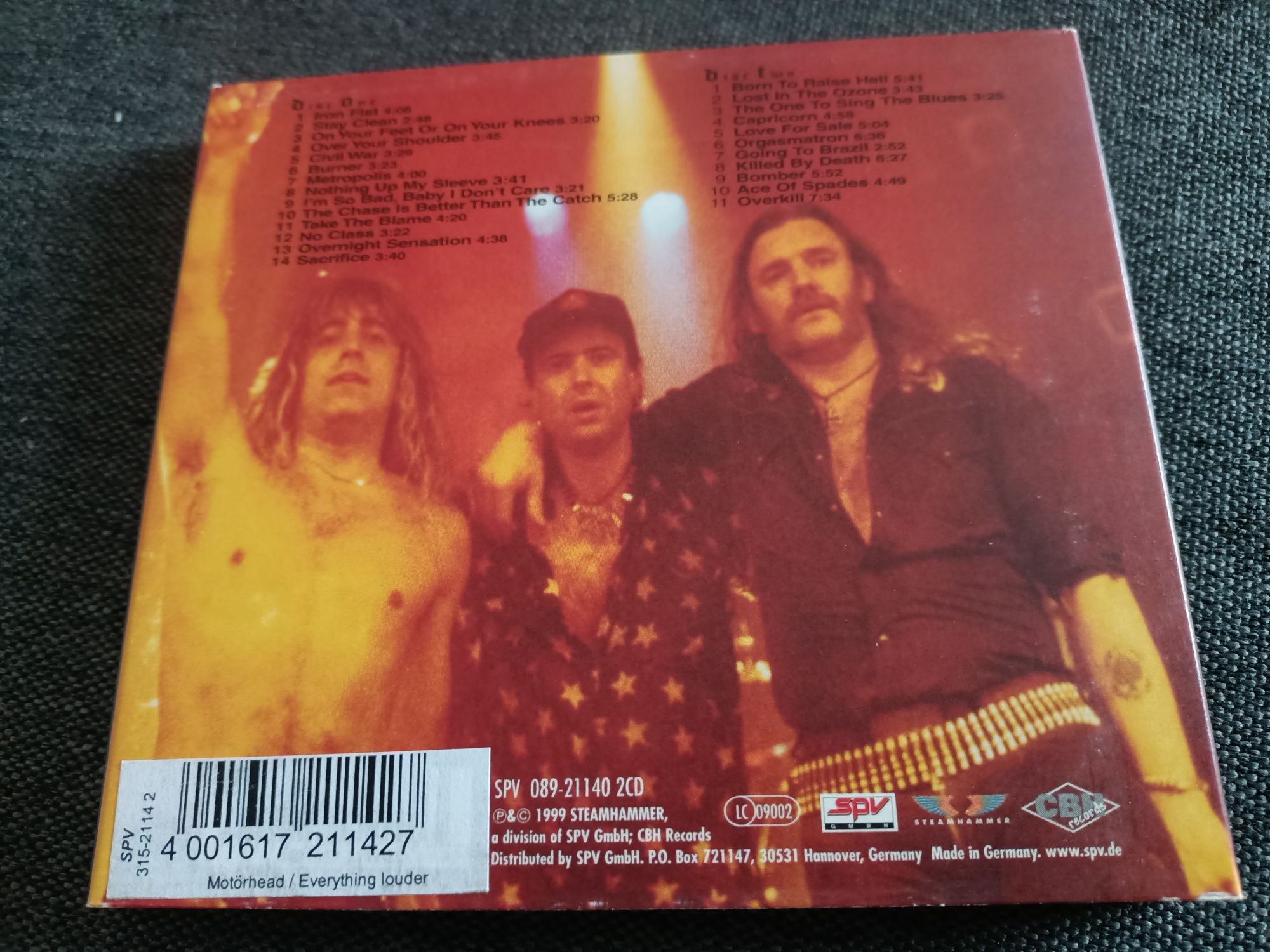 Motörhead - Everything Louder Than Everyone Else (2xCD, Album)(vg+)