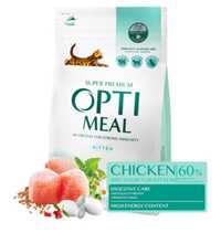 Optimeal Kitten Chicken - сухой корм с курицей для котят 4кг