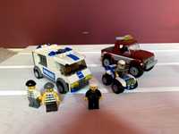 Zestaw LEGO City policja + rabuś. Samochody i figurki