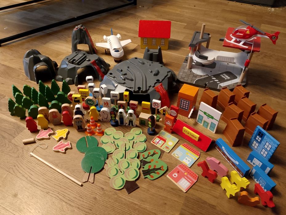 Tory drewniane plus akcesoria