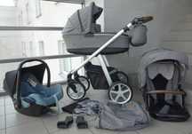 WÓZEK DZIECIĘCY WIELOFUNKCYJNY 3w1 – Espiro Next + fotelik Maxi Cosi
