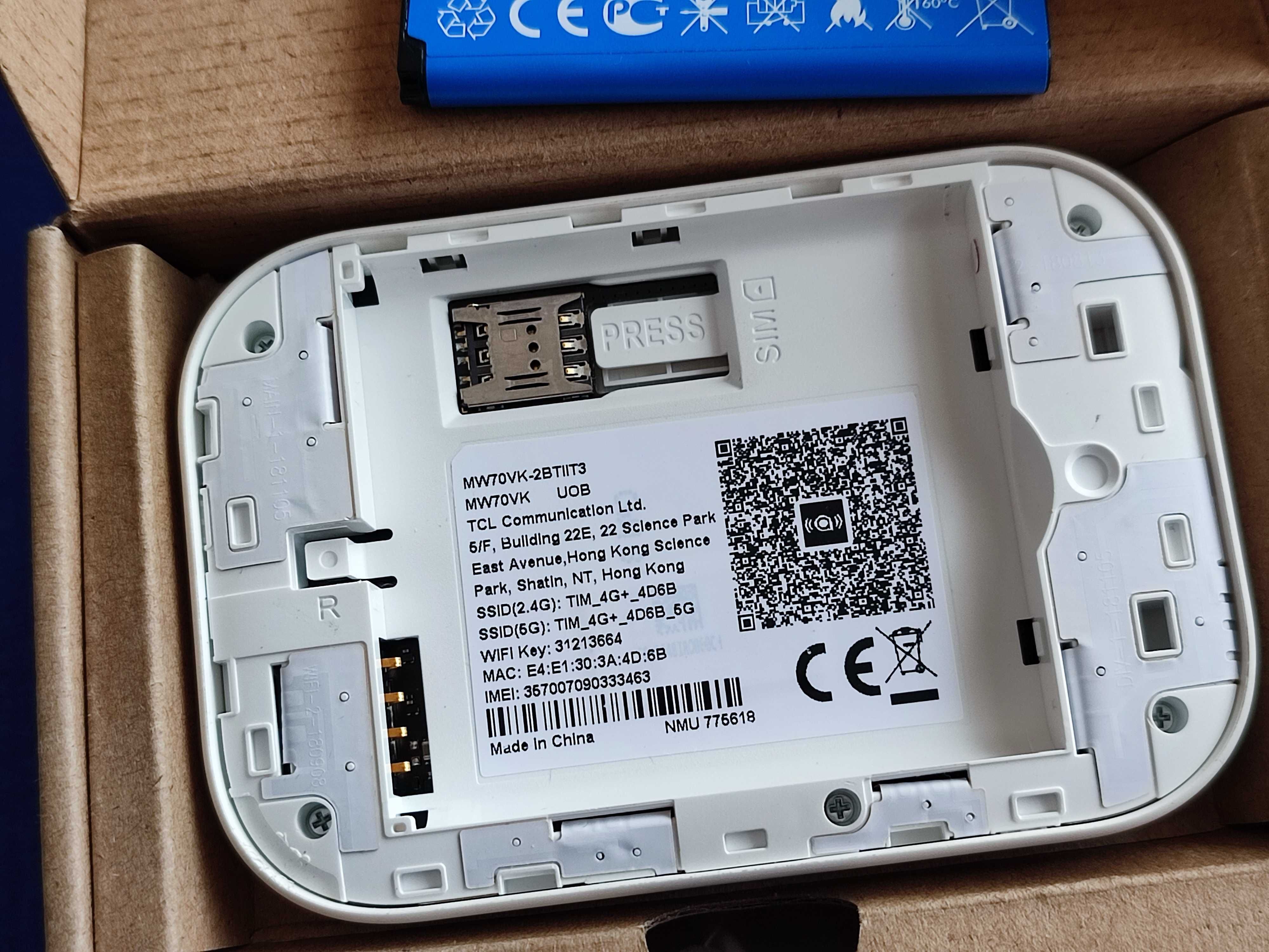 Alcatel MW70VK 4G+ Router  Hotspot
