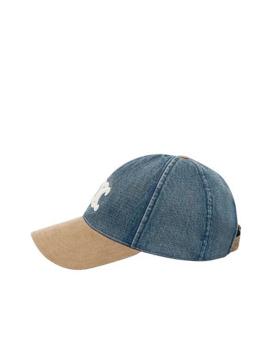 Кепка Triomphe Baseball Cap In Denim Union Wash/Beige