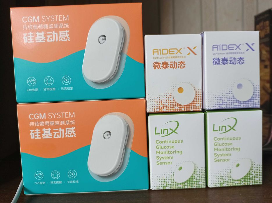 Sibionics, Sibionics2, LinX, AidexX сенсори для вимірювання глюкози