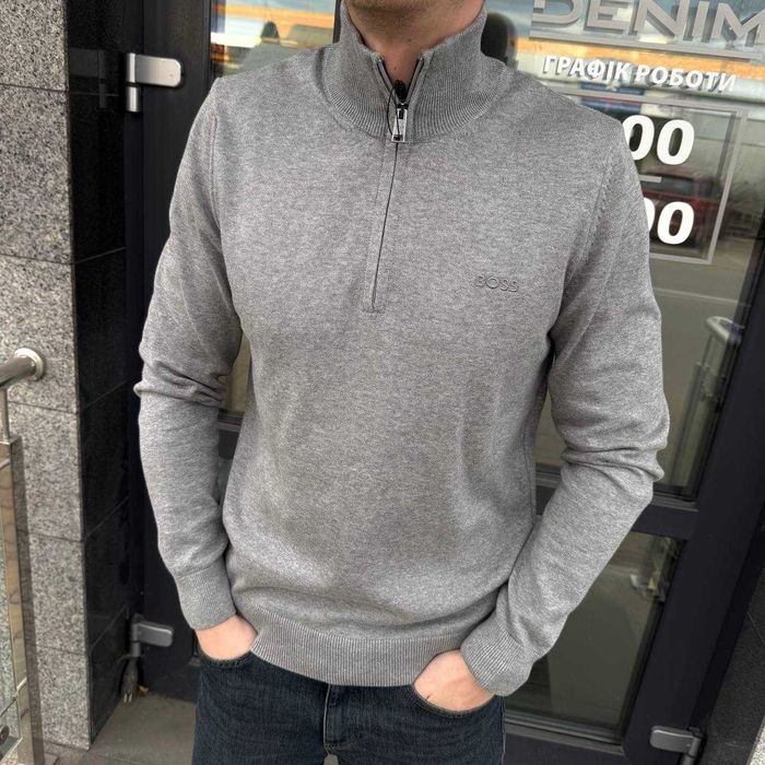 Чоловічий світшот НАПІВЗАМОК HUGO BOSS